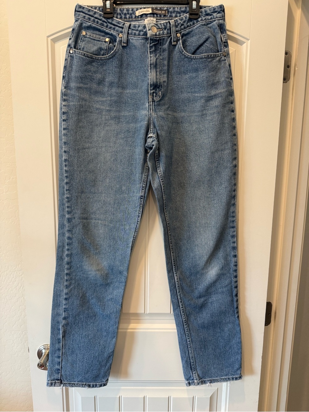 St. John's Bay Light Blue Straight Leg Jeans